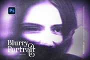 Blurry Portrait Photoshop Template