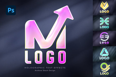 Holographic Logo Mockups