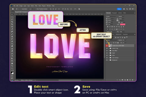 Led Lights Text Effects