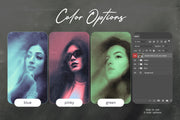 Portrait Blur Duotone Effect