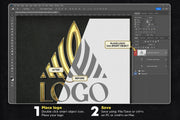 Gold Logo Photoshop Mockup