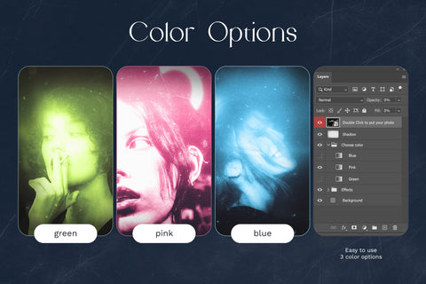 Grainy Neon Photo Effect