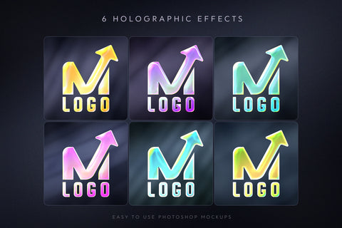 Holographic Logo Mockups