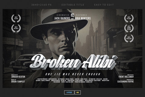 Vintage Noir Movie Titles