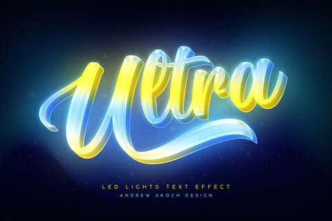 Led Lights Text Effects