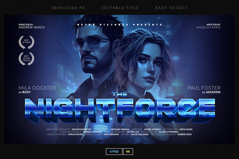 80s Style Movie Titles