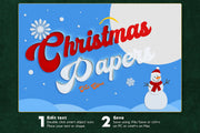 Christmas Paper Cutout Effect