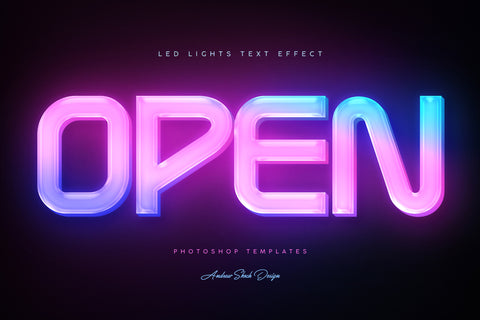 Led Lights Text Effects