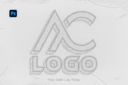 Pencil Sketch Logo Mockup