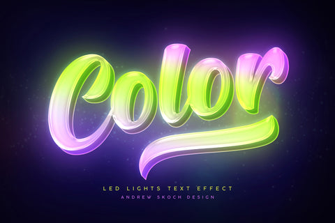 Led Lights Text Effects