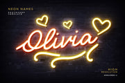 Neon Names Photoshop Templates