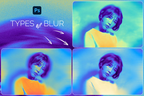 Acid Blur Photo Template - Pixel Surplus