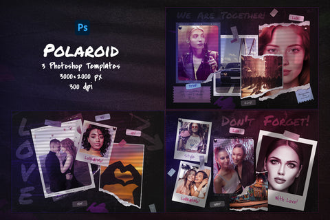 Polaroid Photo Templates