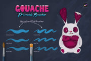 Gouache Procreate Brushes - Pixel Surplus