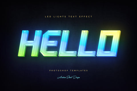 Led Lights Text Effects