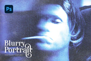 Blurry Portrait Photoshop Template