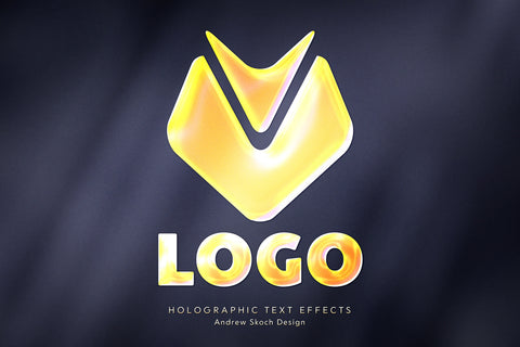 Holographic Logo Mockups