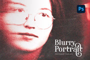 Blurry Portrait Photoshop Template