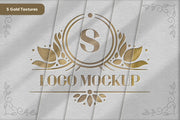 Gold Letterpress Text & Logo Effect