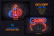 Neon On Off Switch Light – Photoshop Template