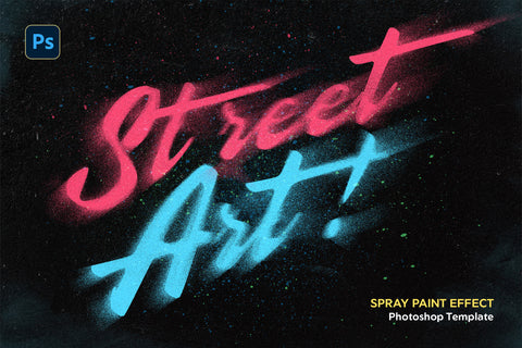 Spray Paint Text Effects