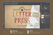 Letter Press Text & Logo Effect