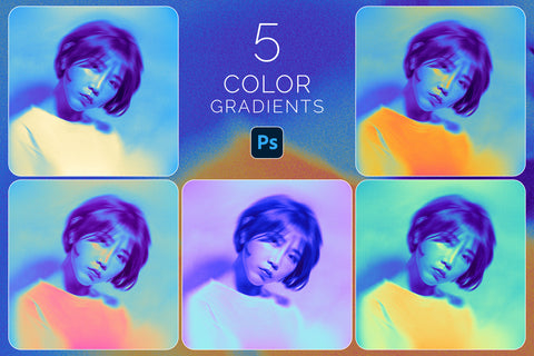 Acid Blur Photo Template - Pixel Surplus