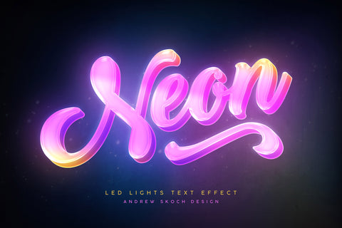 Led Lights Text Effects