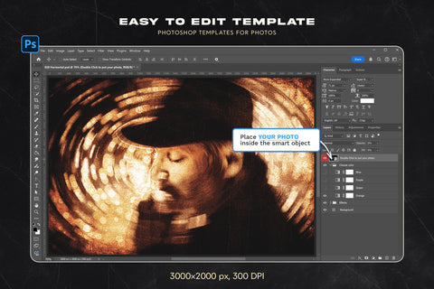 Artistic Blur Photoshop Template