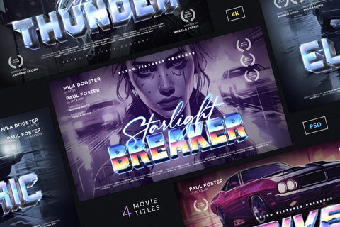 80s Style Movie Titles