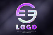 Holographic Logo Mockups