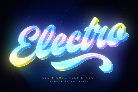 Led Lights Text Effects