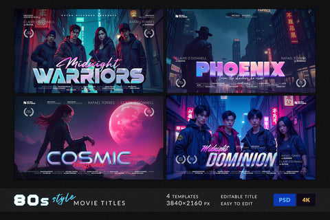 80s Style Movie Titles