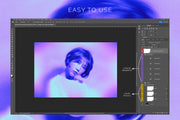 Acid Blur Photo Template