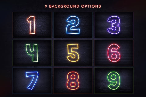 Custom Neon Sign Photoshop Mockup