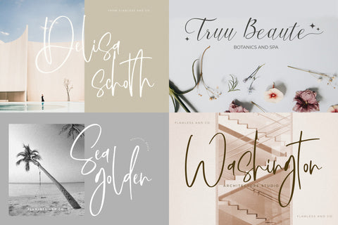 The Modern Script Font Bundle