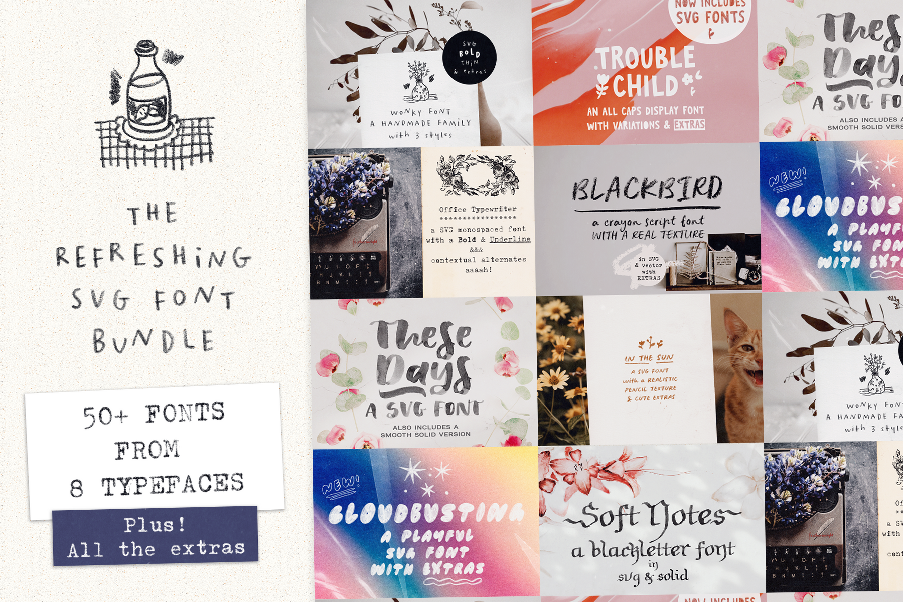 The Refreshing SVG Font Bundle – Pixel Surplus
