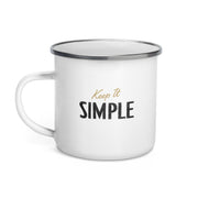 Keep it Simple Enamel Mug