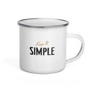 Keep it Simple Enamel Mug