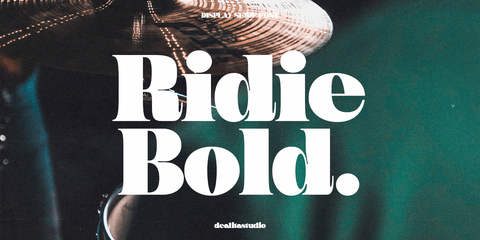 Ridie – Bold Display Serif