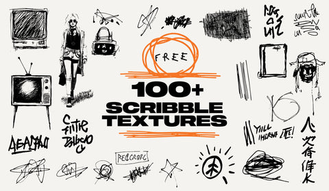 Free Scribble Textures 100+
