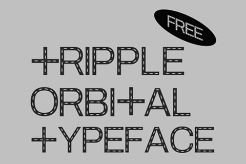 Tripple Orbital Typeface