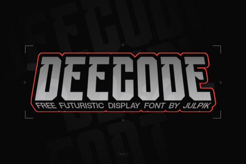 Deecode Free Futuristic Font