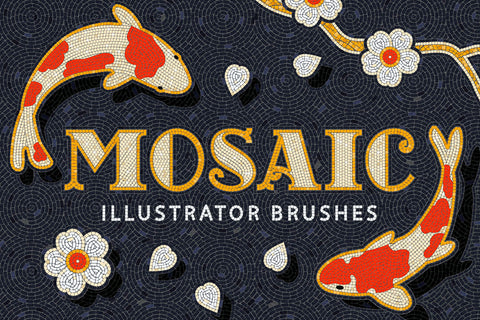 9 in 1 Illustrator Brushes Bundle - Pixel Surplus