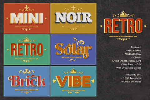 Retro Text Effects