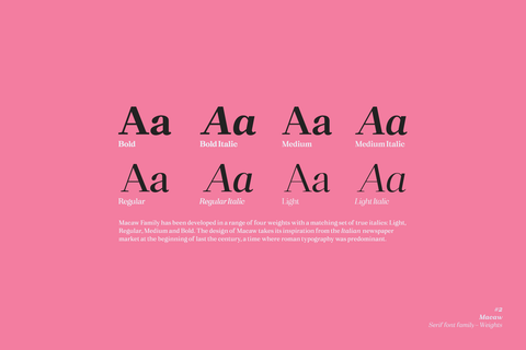 Macaw Serif Typeface