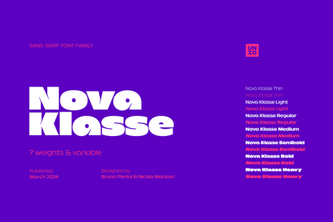 Nova Klasse - Variable Sans Typeface
