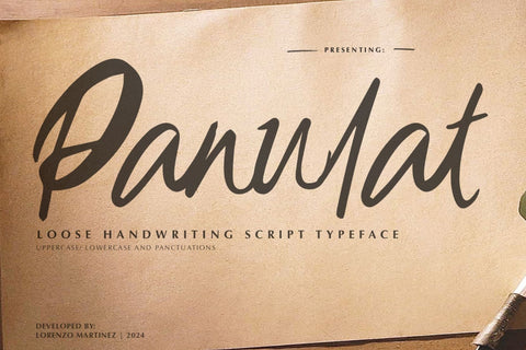 Panulat - Loose Handwriting Typeface