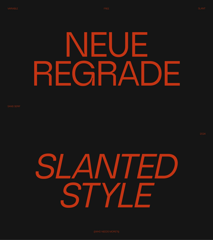 Neue Regrade - Free Sophisticated Variable Typeface