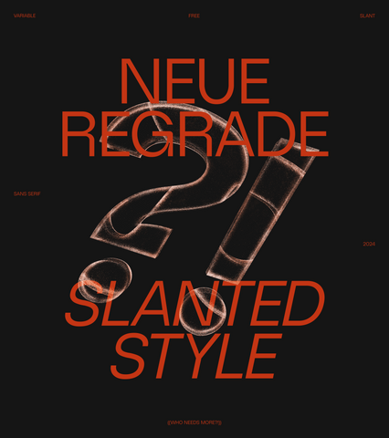 Neue Regrade - Free Sophisticated Variable Typeface